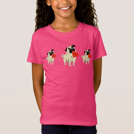 Pug is mijn Valentijn T-shirt (Voorkant)