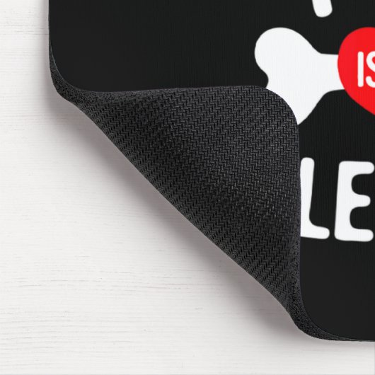 Pug Is My Valentine Pug Dog  Muismat (Hoek)