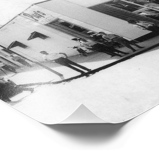 Pug is op de Strip Foto Afdruk (Hoek)