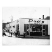 Pug is op de Strip Foto Afdruk (Voorkant)