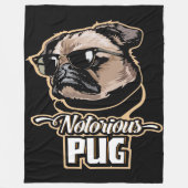 Pug-items pug-cadeautjes pug-mandje fleece deken (Voorkant)