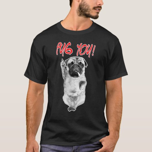 Pug je! Puggy Hondenliefhebbers Pug Friends for Li T-shirt (Voorkant)