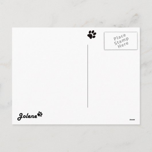 Pug Jolene kerstkaarten Feestdagenkaart (Achterkant)