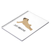 Pug Journal: Adem gewoon Notitieboek (Linkerzijde)