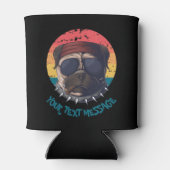 Pug Jouw tekst Berichten Blikjeskoeler (Achterkant)