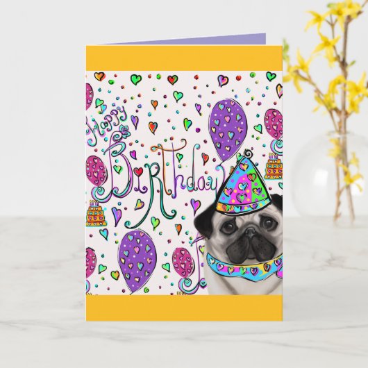 PUG KAART (Gele Bloem)