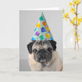 Pug Kaart (Gele Bloem)