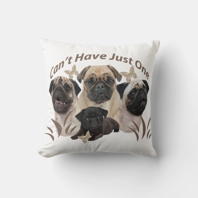 Pug kan niet slechts één apper en cadeaus hebben kussen (Voorkant)