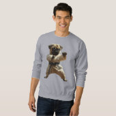 Pug Karate School Trui (Voorkant volledig)