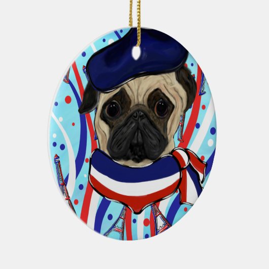 PUG KERAMISCH ORNAMENT (Rechts)