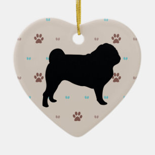 Pug Keramisch Ornament