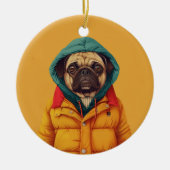 Pug Keramisch Ornament (Voorkant)