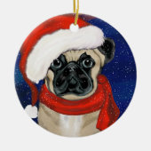 Pug Keramisch Ornament (Voorkant)
