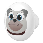 Pug Keramische Knop (Rechts)