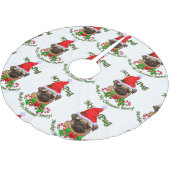 Pug kerst Merry Kerstboom Rok (Gekanteld)