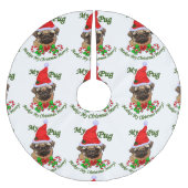 Pug kerst Merry Kerstboom Rok (Voorkant)