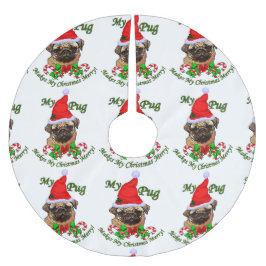 Pug kerst Merry Kerstboom Rok