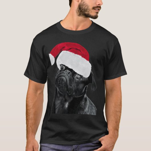 PUG Kerst T-shirt, 731 T-shirt (Voorkant)