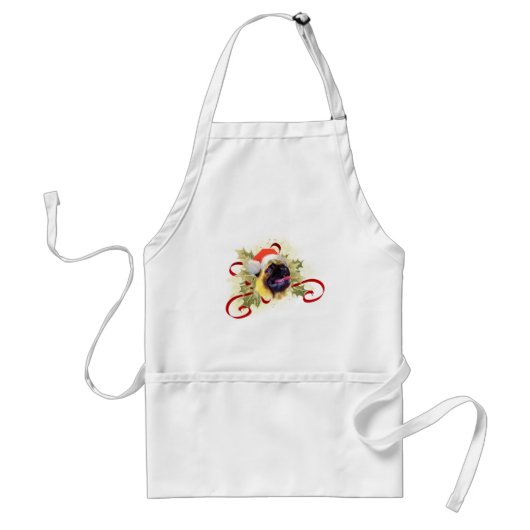 Pug Kerstappron Standaard Schort (Voorkant)