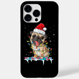 Pug Kerstboom Lichtjes Kerstman Hond Kerst Cadeaus Case-Mate iPhone 14 Pro Max Hoesje