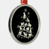 Pug kerstboompug - Lover Xmas Best Gift 2022 Metalen Ornament (Rechts)