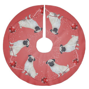 Pug kerstboomrok kerstboom rok