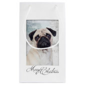 Pug kerstcadeau klein cadeauzakje (Achterkant)