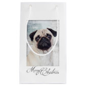 Pug kerstcadeau klein cadeauzakje (Voorkant)