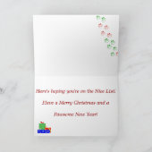 Pug Kerstkaart Feestdagen Kaart (Binnen)