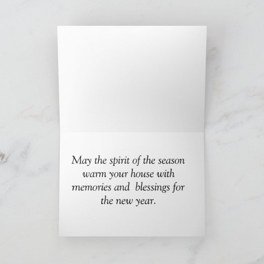 Pug Kerstkaart Feestdagen Kaart (Binnen)