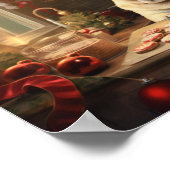 Pug Kerstkoekjes Feestelijke vakantie Poster (Hoek)