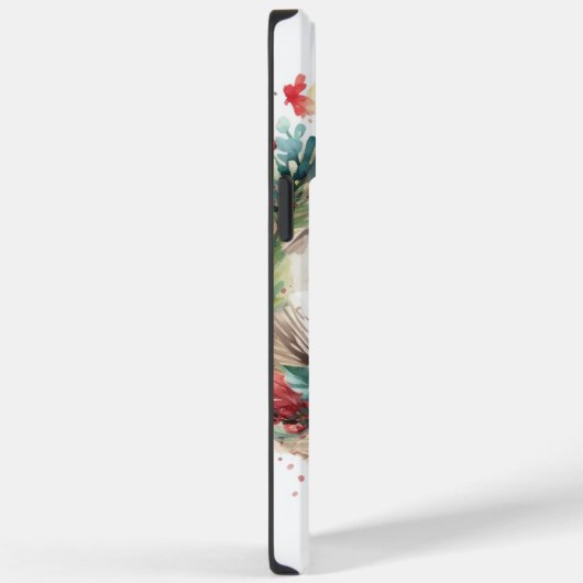 Pug Kerstkrans Feestelijke Pup Case-Mate iPhone Case (Achterkant / Rechts)