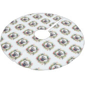 Pug Kerstkrans Feestelijke Pup Kerstboom Rok (Gekanteld)