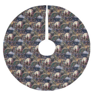 Pug Kerstmis Feestelijk Seizoen Kerstboom Rok