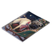 Pug Kerstmis Feestelijk Seizoen Notitieboek (Linkerzijde)