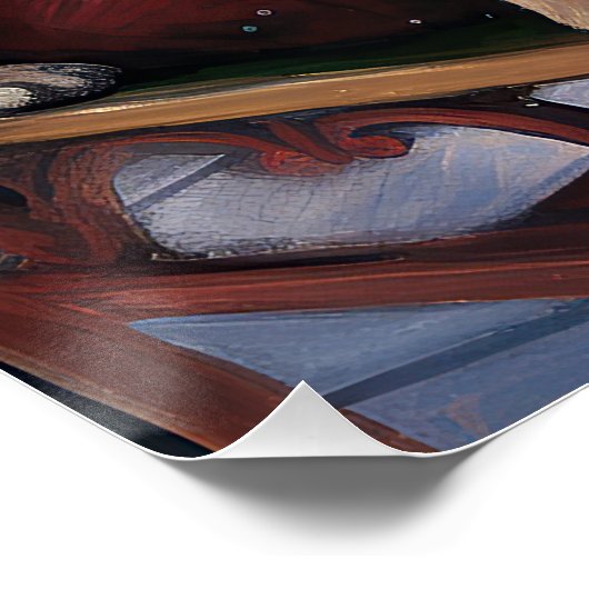 Pug Kerstmis Feestelijk Seizoen Perfect Poster (Hoek)