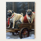 Pug Kerstmis Feestelijk Seizoen Planner (Achterkant)
