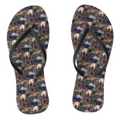 Pug Kerstmis Feestelijk Seizoen Teenslippers (Voetbed)