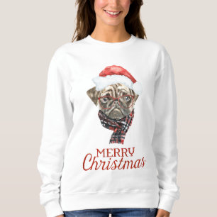 Pug kerstshirt trui