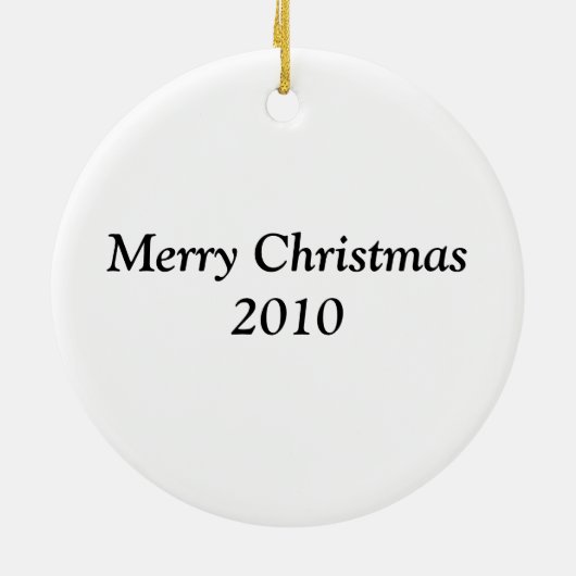 Pug-kerstversiering Keramisch Ornament (Achterkant)