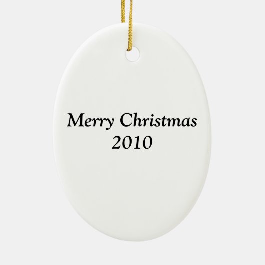 Pug-kerstversiering Keramisch Ornament (Achterkant)