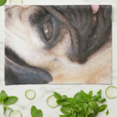 Pug Kitchen Towel Theedoek (Gevouwen)