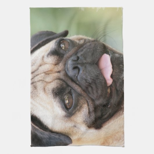 Pug Kitchen Towel Theedoek (Verticaal)