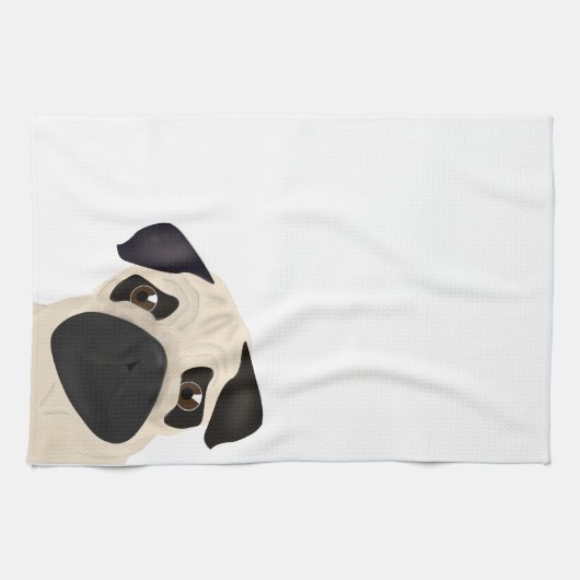 Pug Kitchen Towel Theedoek (Horizontaal)