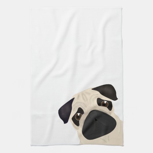 Pug Kitchen Towel Theedoek (Verticaal)
