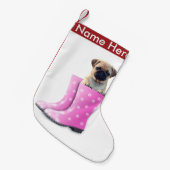 Pug Kleine Kerstsok (Voorkant (Hangend))