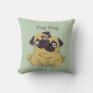 Pug knuffel kussen