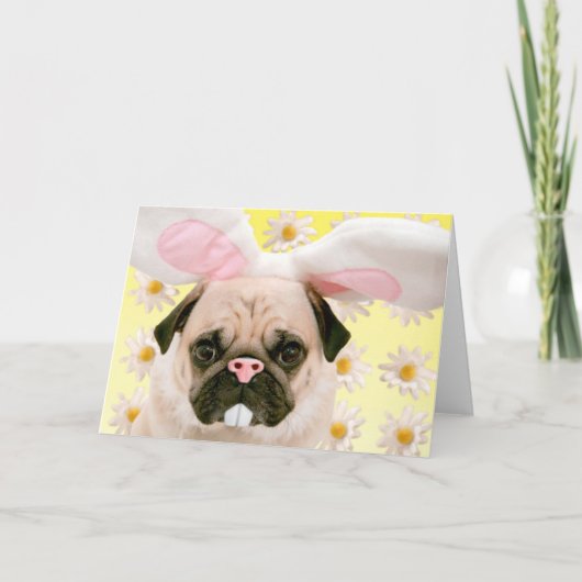 Pug Konijnenoren Kaart (Voorkant)