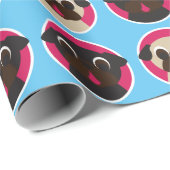 Pug-koppen met opvulpapier - groot cadeaupapier (Rol Hoek)