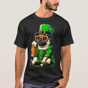Pug kostuum Saint Paddys Day voor liefhebber hond  T-shirt